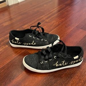 Kate Spade Sparkle Black Keds